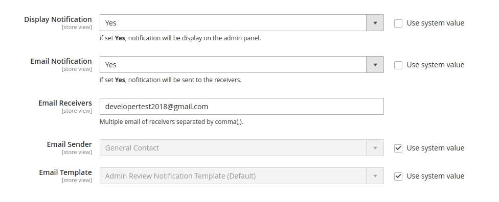 Admin Configuration