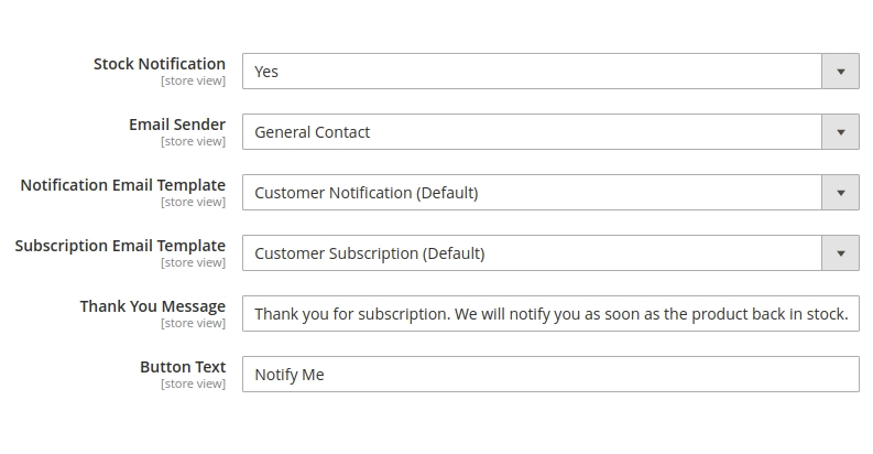 Admin Configuration