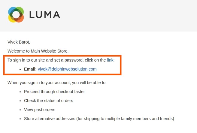 Notify customers by email