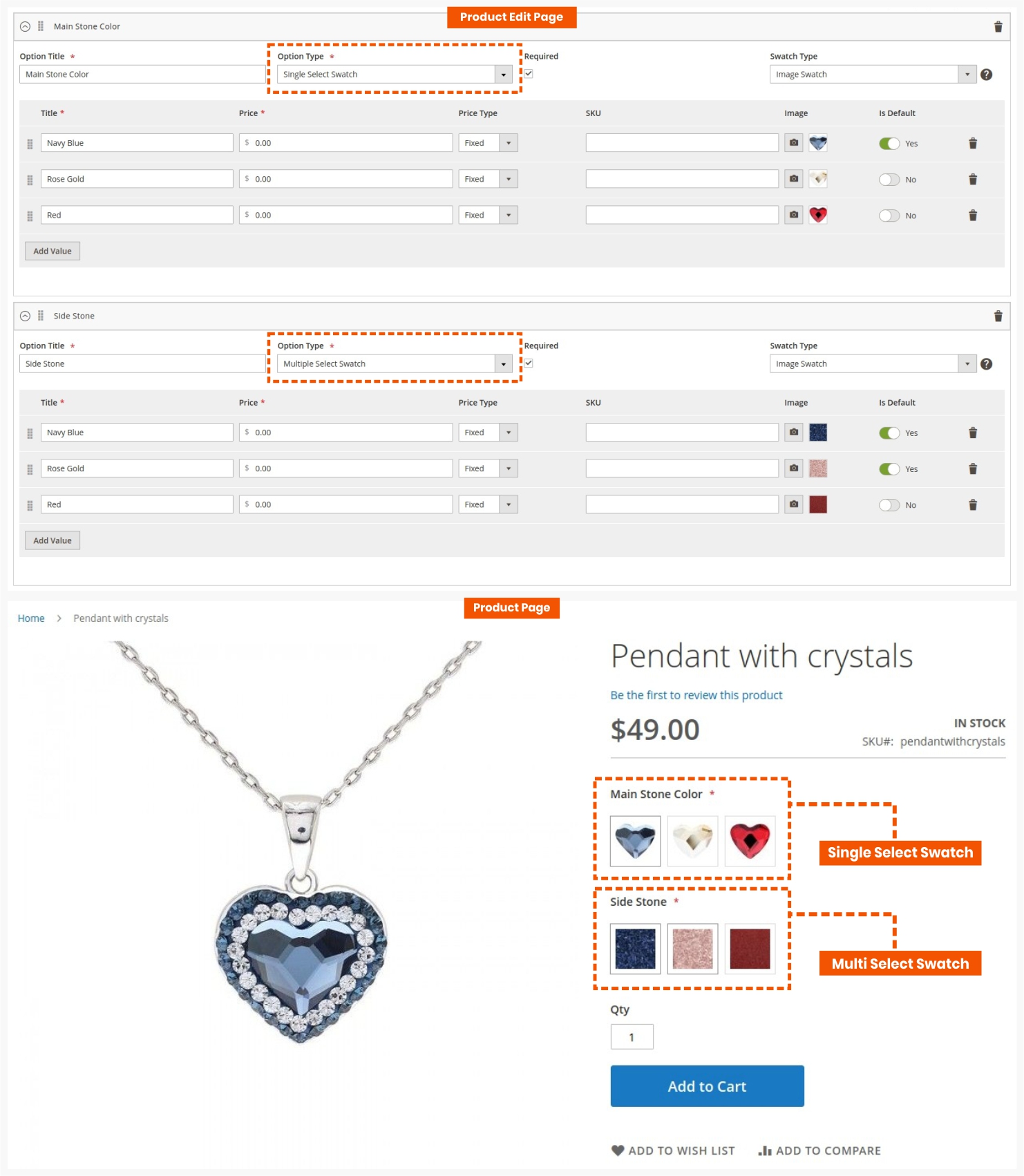 New Option Types of Product Custom Options