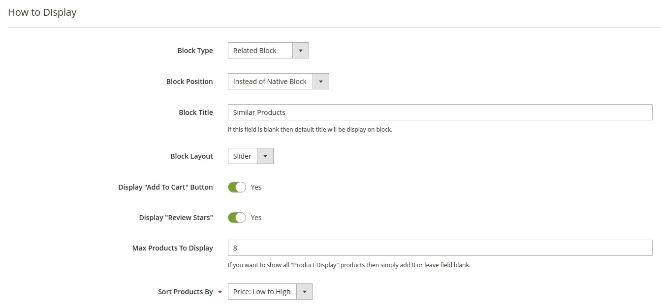 Easy user interface