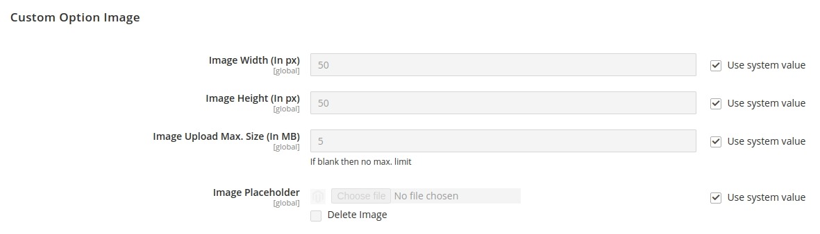 Custom Option Image easy to config