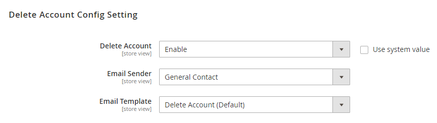 Facilitates admin to customize the extension