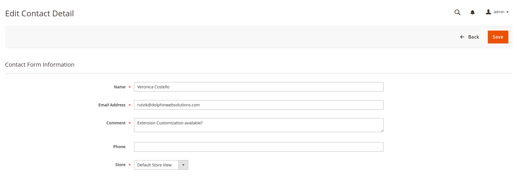 Add/Edit Contact Form queries