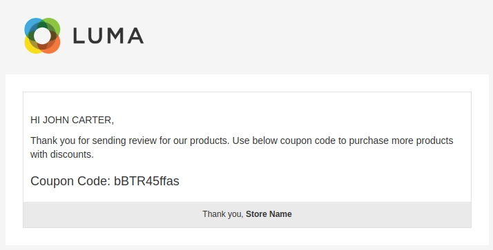 Auto-send coupon code as a reward
