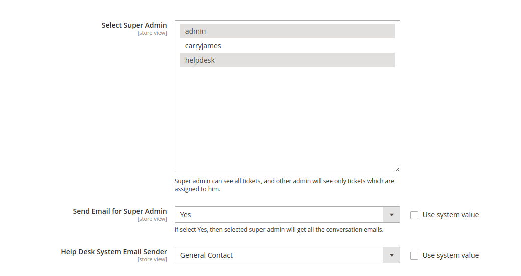 Email Configuration