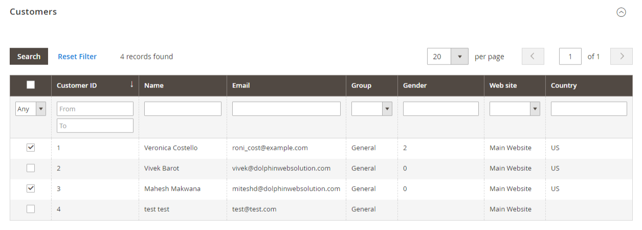 Choose Specific rules for specific customers
