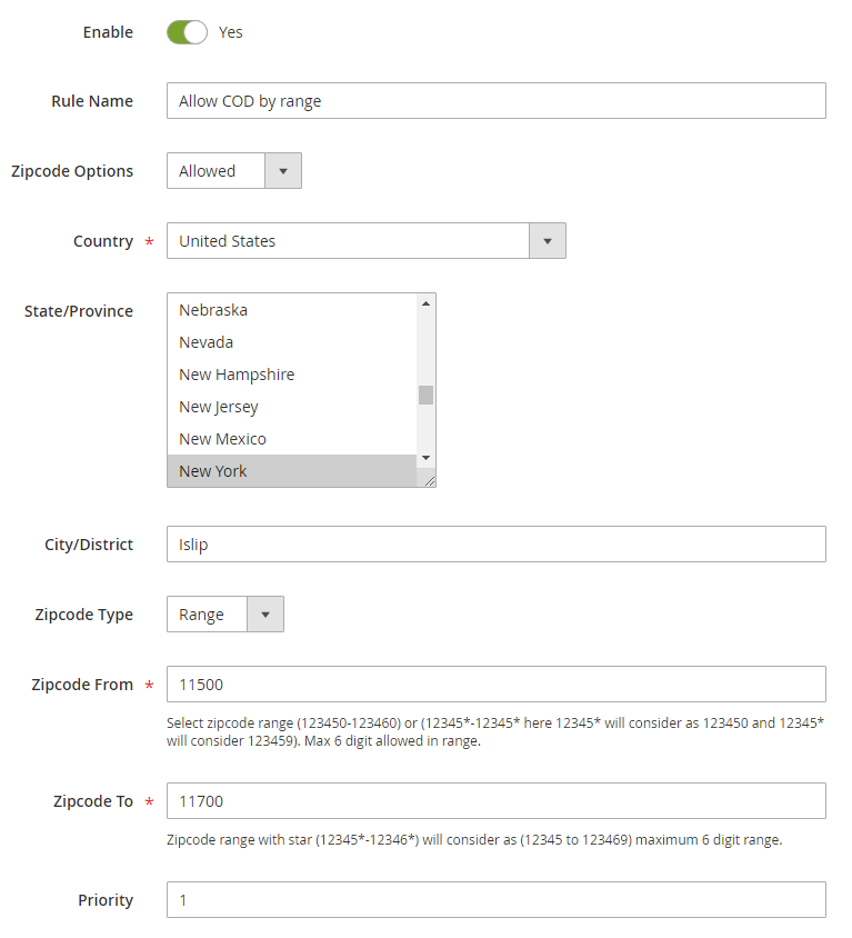 Create Unlimited New Postcode Rules