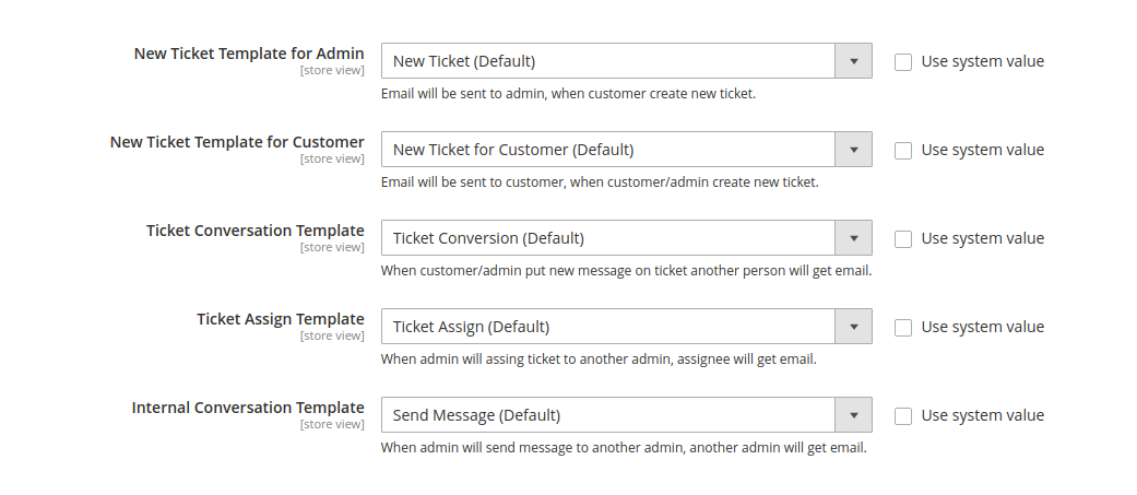 List of Email Templates