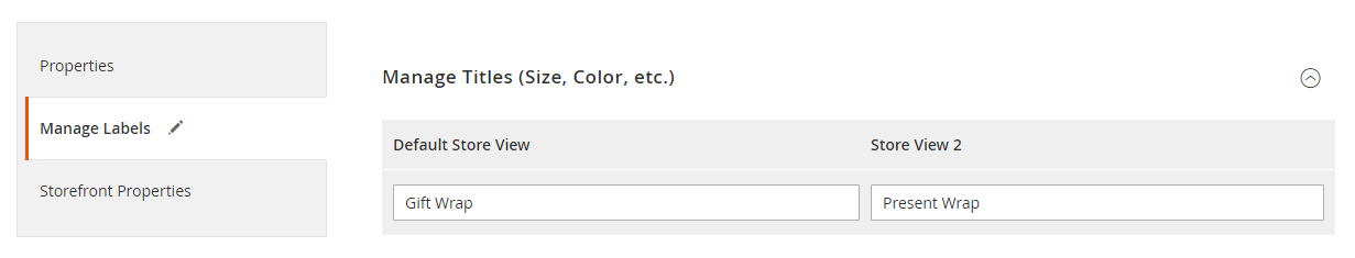 Manage Attribute Labels