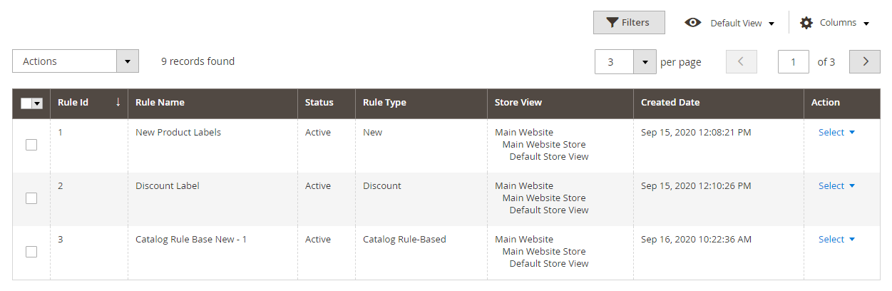 Manage Product Labels