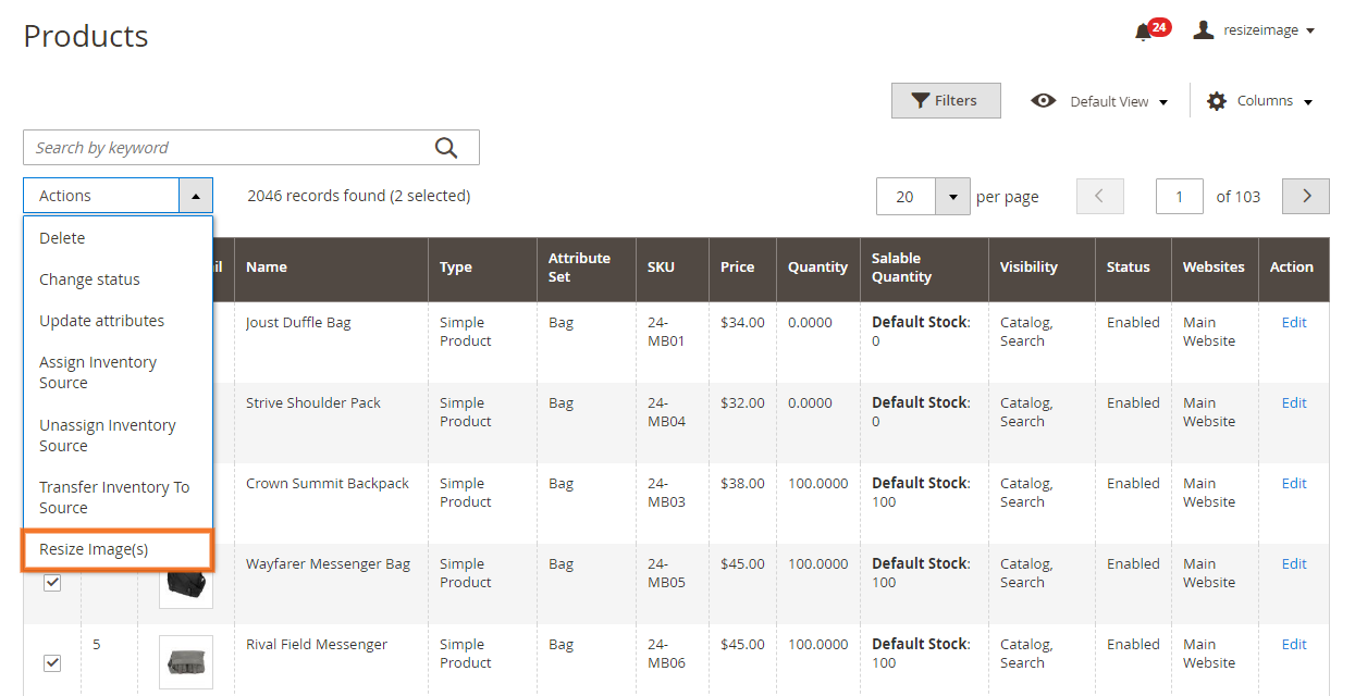 Magento 2 Catalog Image Resizer Extension