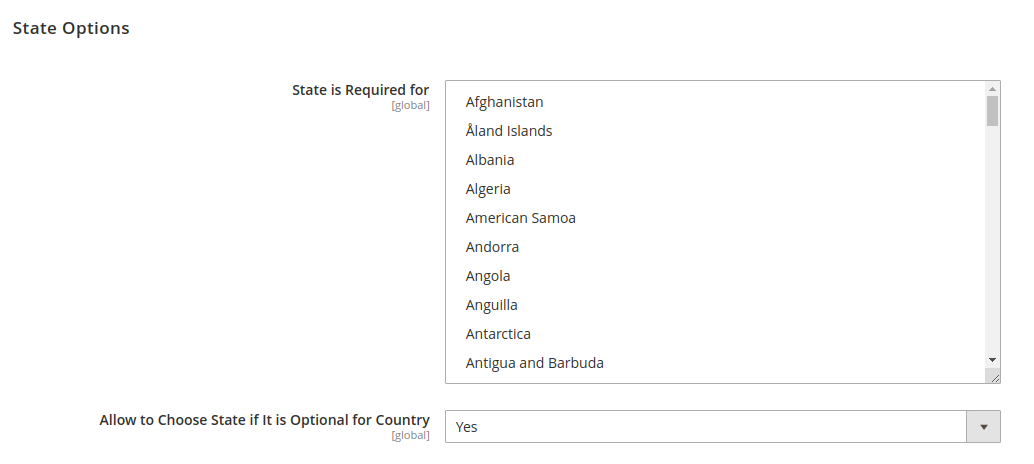 How to set Locale, State, and Country information