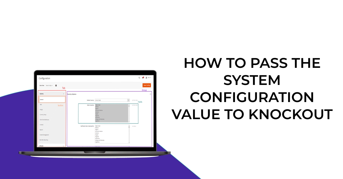 How to Pass the System Configuration Value to Knockout