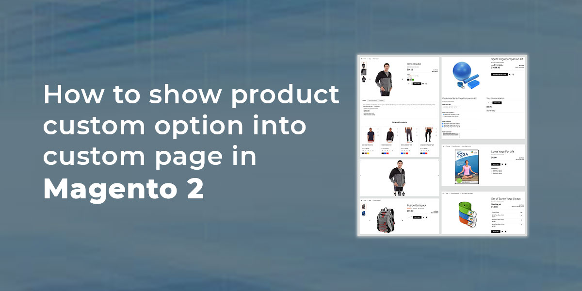 How to show product custom option into custom page in Magento 2
