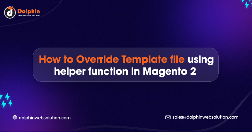 How to override template file using helper function in Magento2