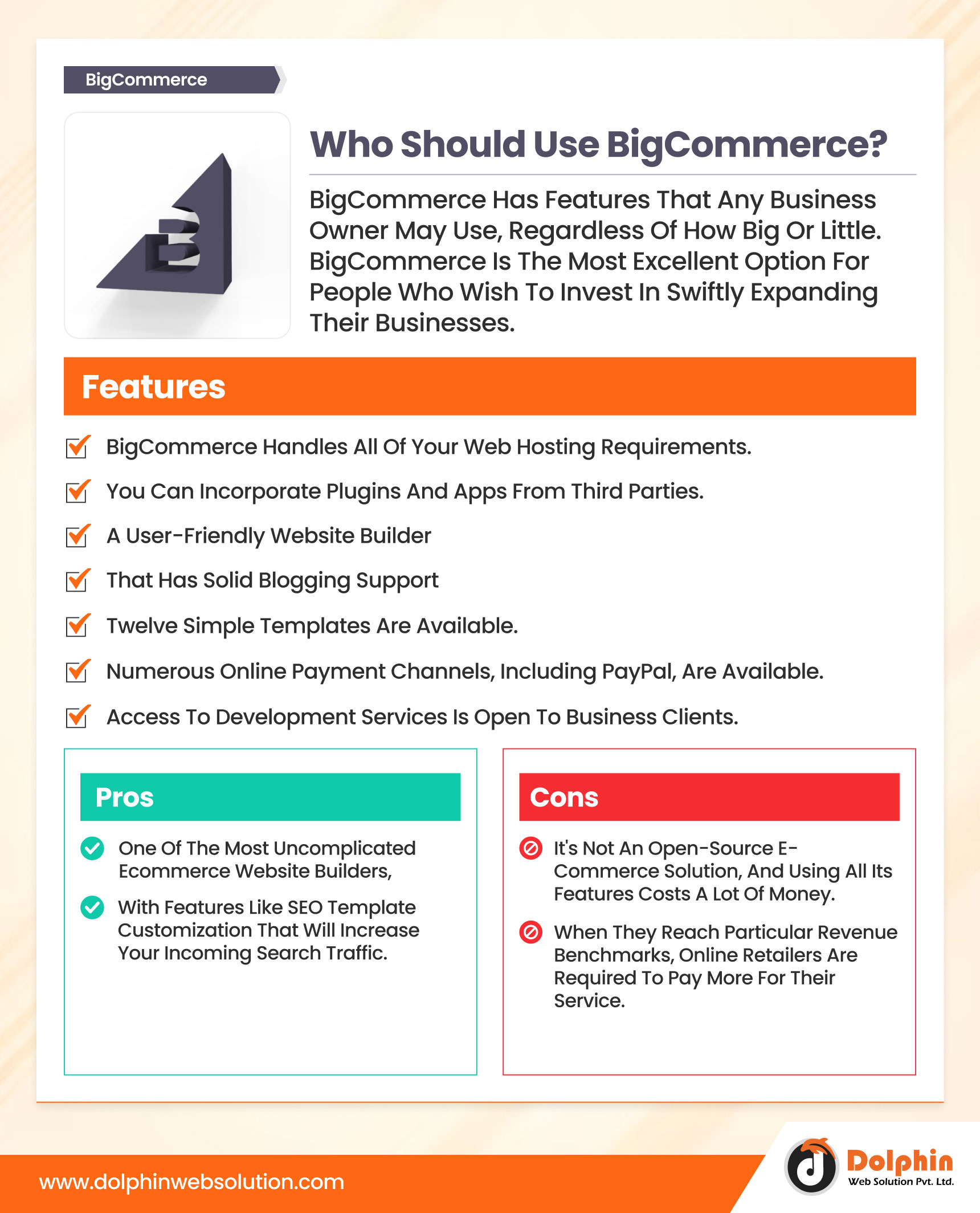 BigCommerce Pros and Cons