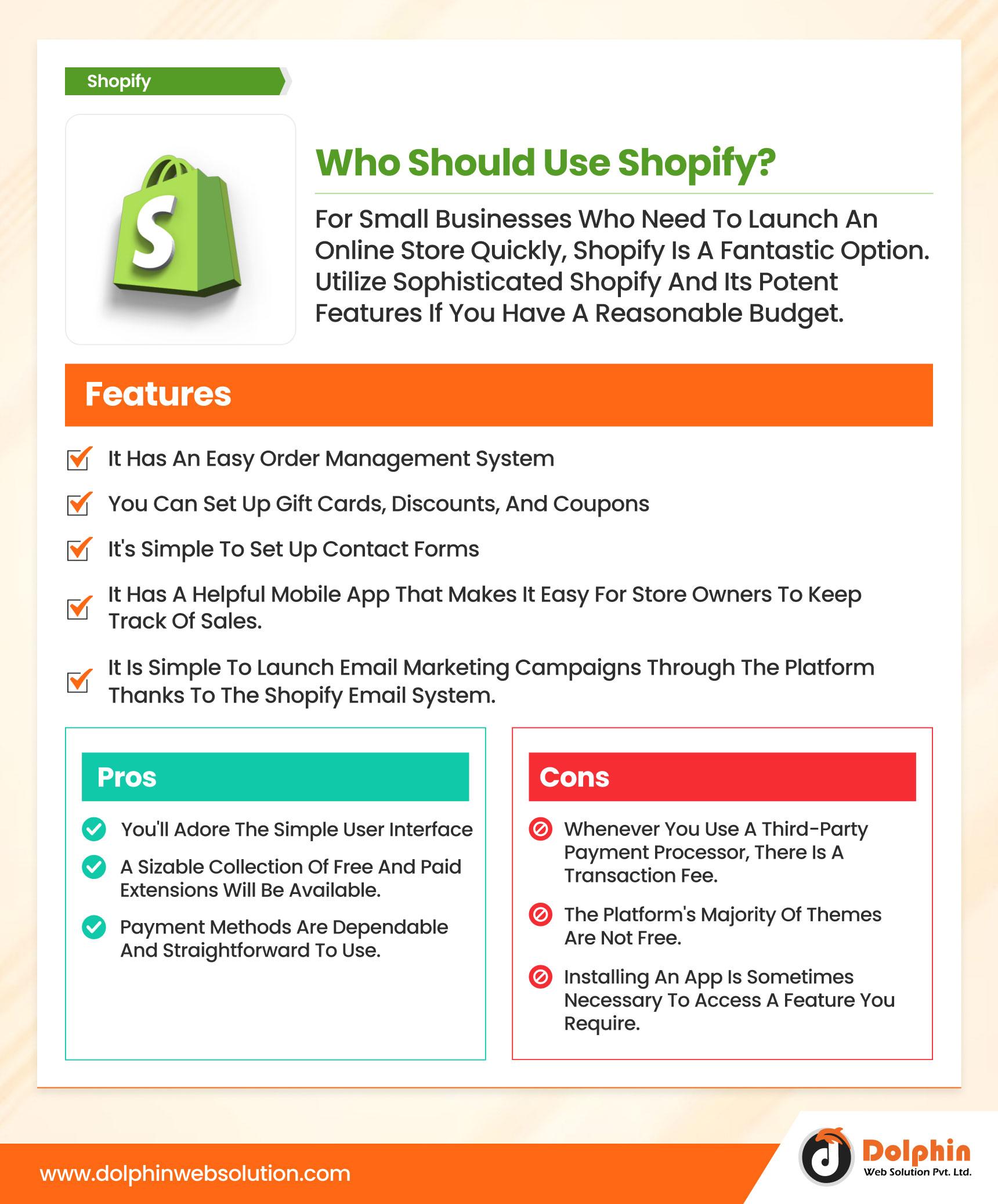 Shopify Pros and Cons