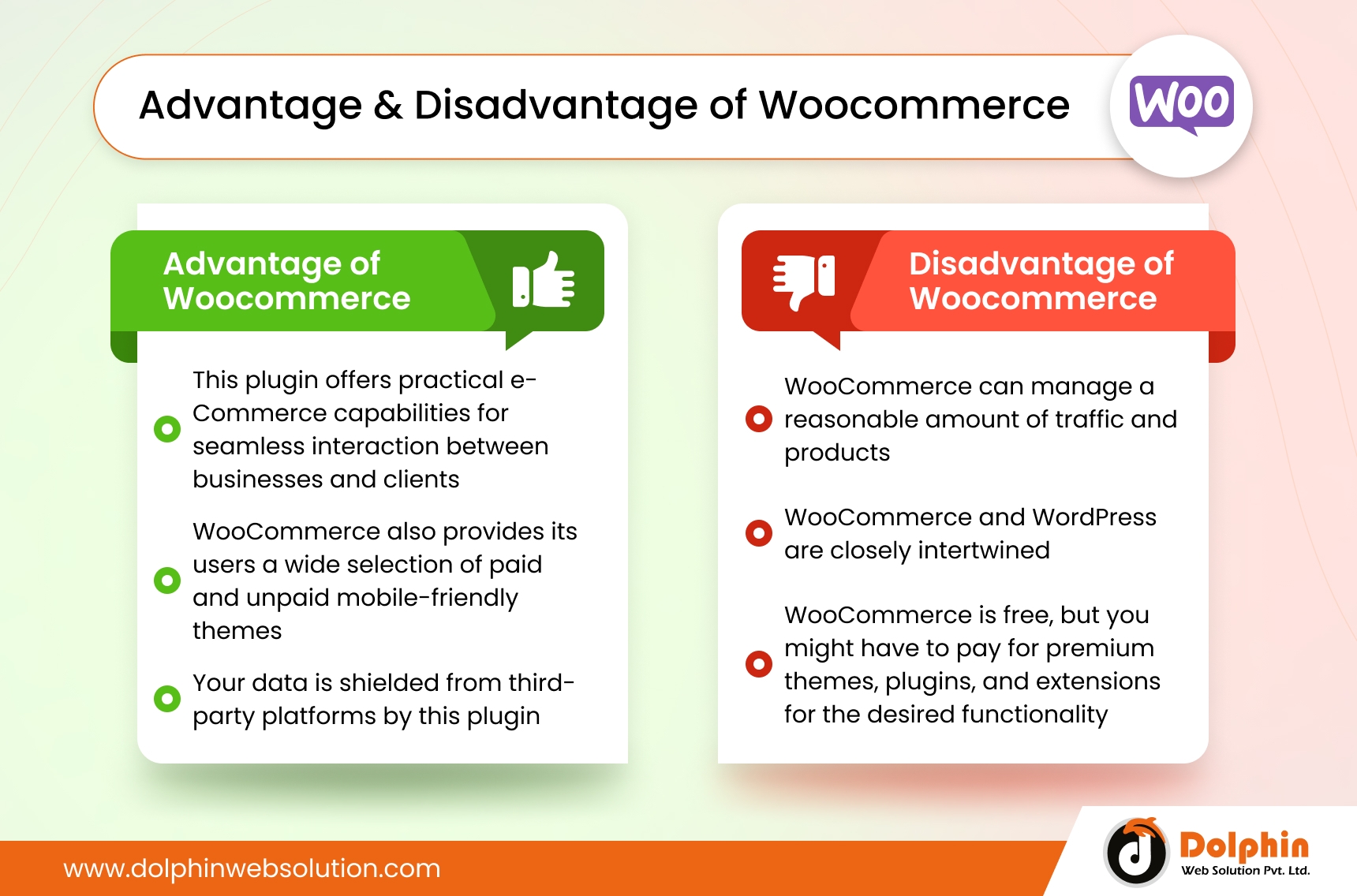 Woocommerce advantages and disadvantages